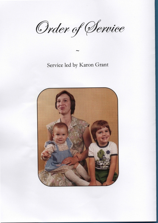 Lynne's Funeral Order of Service