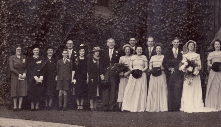 Robert Herbert, George Albert, Louise Phyllis, Dorothy, George Edmund and Margaret Patricia: George and Margaret's Wedding