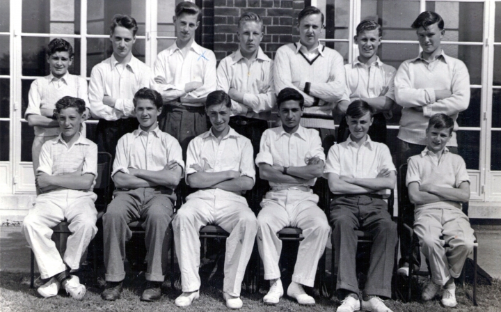 Bob Joint Captain of his 2nd XI House Cricket Team (Robert Herbert Hall - back row third from left)