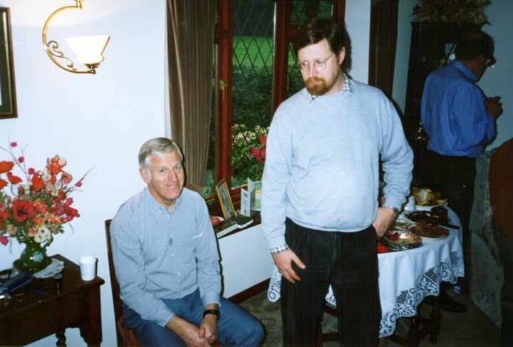 Bob and Chris (Robert Herbert Hall, George Martin Christopher Hall with Peter Groves - far left)